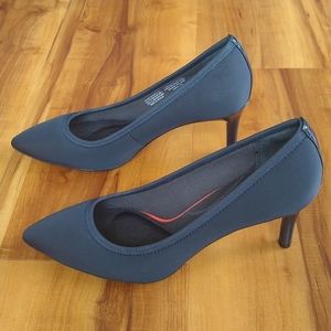 Rockport 75mm Total Motion Pointed Toe Heel Navy